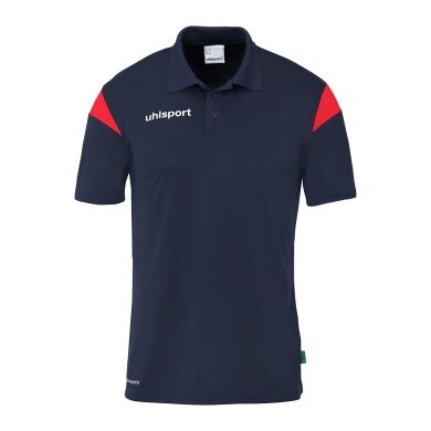 uhlsport Sport-Polo Squad 27 (100% rec. Polyester) marineblau/rot Herren