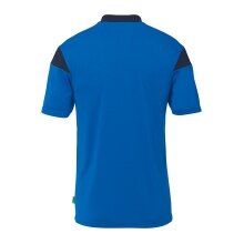 uhlsport Sport-Polo Squad 27 (100% rec. Polyester) azurblau/marineblau Kinder