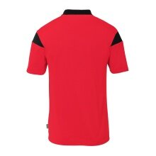 uhlsport Sport-Polo Squad 27 (100% rec. Polyester) rot/schwarz Kinder