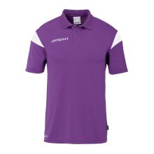 uhlsport Sport-Polo Squad 27 (100% rec. Polyester) violett/weiss Kinder