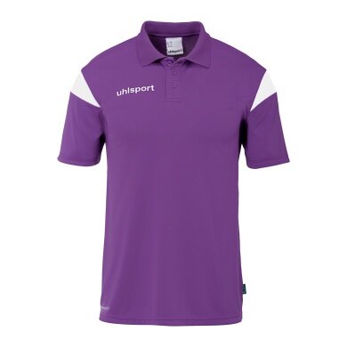 uhlsport Sport-Polo Squad 27 (100% rec. Polyester) violett/weiss Kinder