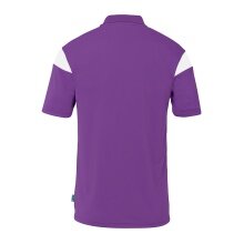 uhlsport Sport-Polo Squad 27 (100% rec. Polyester) violett/weiss Kinder