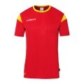 uhlsport Sport-Tshirt Squad 27 (100% Polyester) rot/gelb Kinder