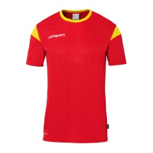 uhlsport Sport-Tshirt Squad 27 (100% Polyester) rot/gelb Herren