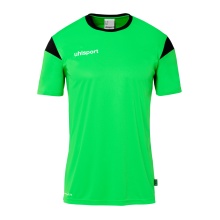 uhlsport Sport-Tshirt Squad 27 (100% Polyester) neongrün/schwarz Herren