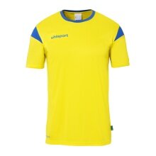 uhlsport Sport-Tshirt Squad 27 (100% Polyester) gelb/azurblau Kinder