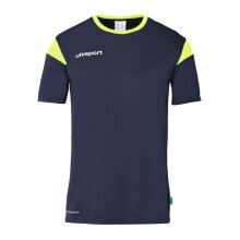 uhlsport Sport-Tshirt Squad 27 (100% Polyester) marineblau/gelb Kinder