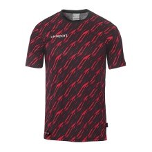 uhlsport Trainings-Shirt Progressive 28 (100% rec. Polyester) schwarz/rot Herren