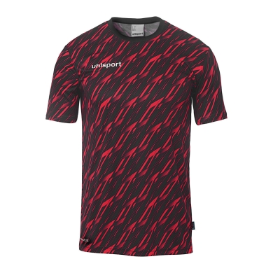 uhlsport Trainings-Shirt Progressive 28 (100% rec. Polyester) schwarz/rot Herren