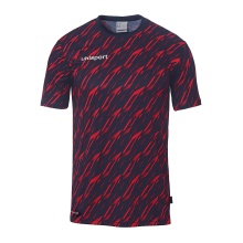 uhlsport Trainings-Shirt Progressive 28 (100% rec. Polyester) navyblau/rot Herren