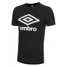 umbro Freizeit-Tshirt Big Logo (Baumwolle) 2021 schwarz Herren