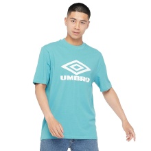 umbro Freizeit-Tshirt Diamond Logo Tee (Baumwolle) hellblau/weiss Herren