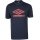 umbro Freizeit-Tshirt Diamond Logo Tee (Baumwolle) indigoblau/rot Herren