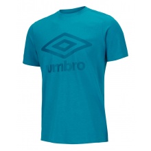 umbro Tshirt Big Logo aquablau/dunkelblau Herren