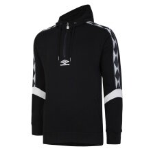 umbro Kapuzenpullover Diamond Taped 1/2 Zip Hoodie (Baumwollmix) schwarz Herren