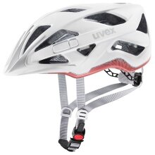 uvex Fahrradhelm active cc weiss/goji matt