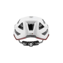 uvex Fahrradhelm active cc weiss/goji matt