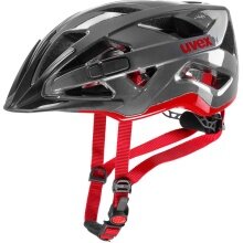 uvex Fahrradhelm active anthrazit/rot