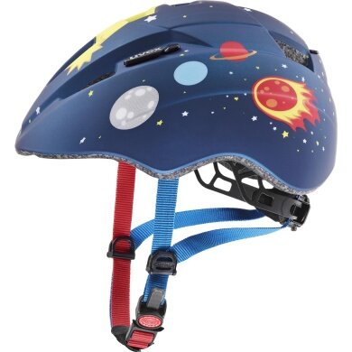 uvex Kinder-Fahrradhelm Kid 2 cc Rocket (Leichtgewicht, 1-3 Jahre) matt dunkelblau