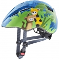 uvex Kinder-Fahrradhelm Kid 2 cc Jungle (Leichtgewicht, 1-3 Jahre) matt blau/grün