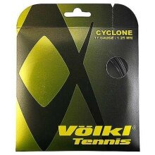 Besaitung mit Tennissaite Völkl Cyclone (Haltbarkeit+Spin) schwarz