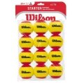 Wilson Methodikbälle Stage 3 Starter Easy Ball Red gelb/rot 12er Beutel