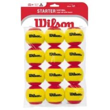 Wilson Methodikbälle Stage 3 Starter Easy Ball Red gelb/rot 12er Beutel